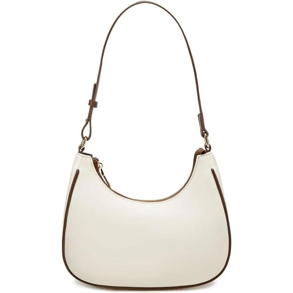 Crescent Shoulder Bag PU Leather Mini Clutch for Women Travel Casual